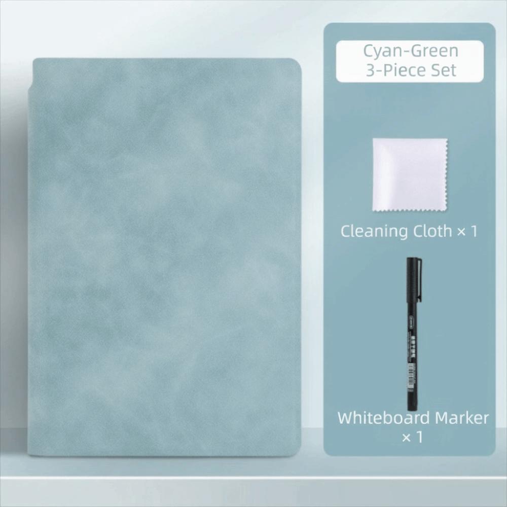 Erasable Reusable Notebook PVC Memo Notepad Portable Design Whiteboard Set Home Use