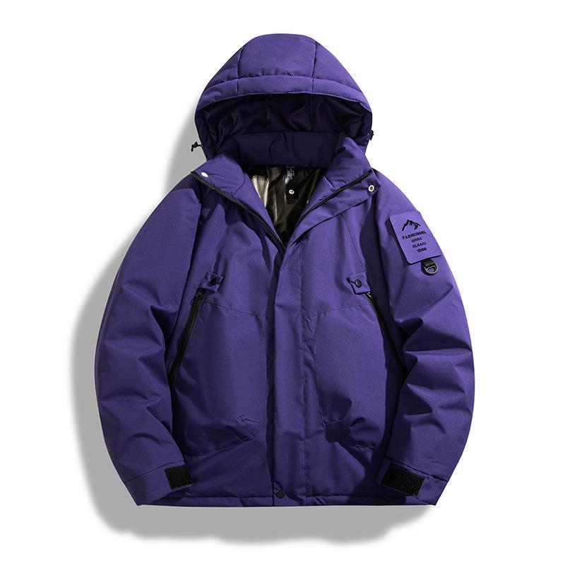 Men's Autumn and Winter Hooded Work Clothes Cotton Clothing Outdoor Mountaineering Jacket Thin Three-mode Thickened Cotton Clothing for Women