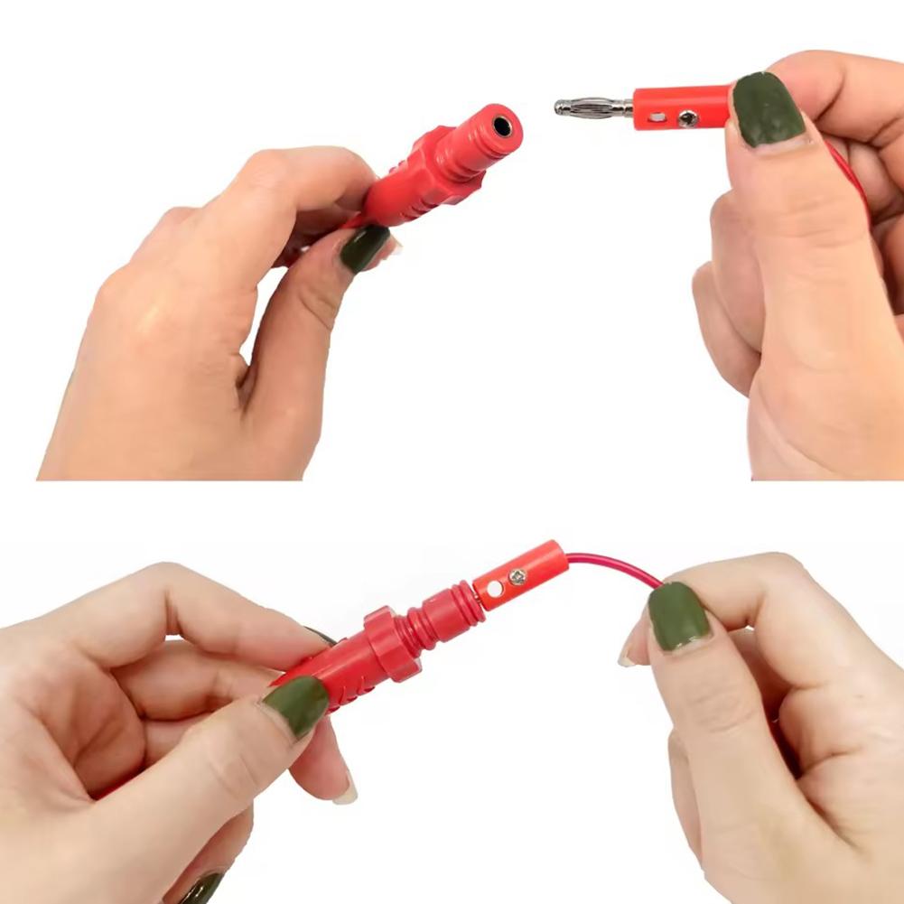 2 шт. Прокалывающие щупы для обнаружения цепей автомобиля Диагностический инструмент Тестовый зажим Кабель Инструменты для ремонта Для мультиметров Осциллографов