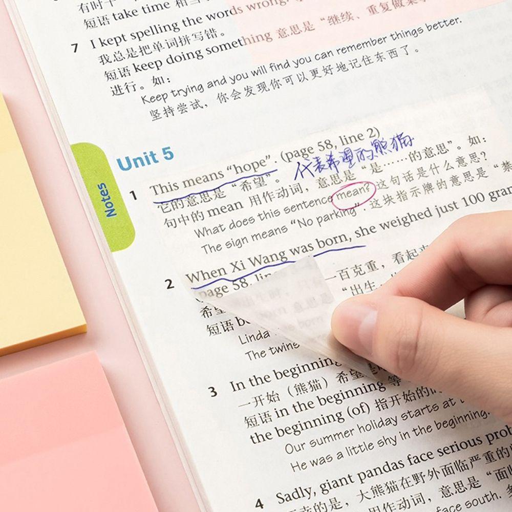Do List Note Paper Notebook PET Stickers Transparent Note Paper Transparent Sticky Notes Memo Pad