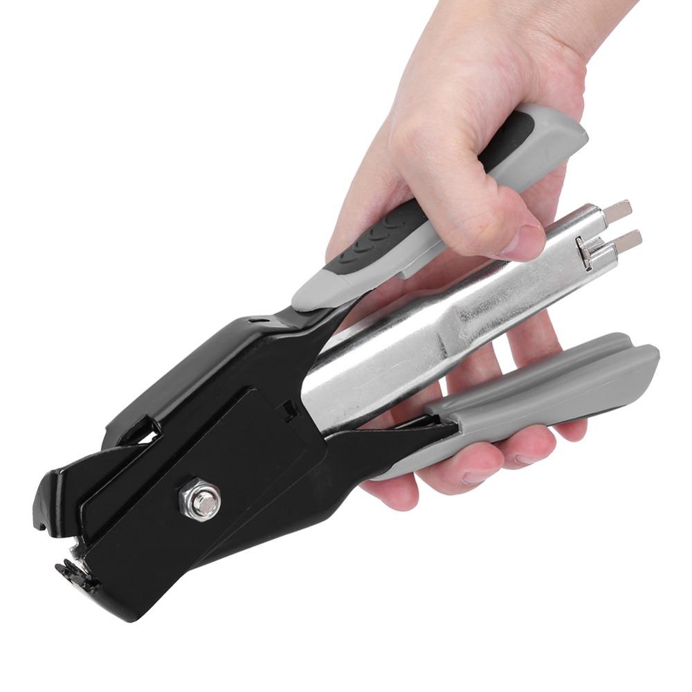 Spring-Loaded C-type Hog Ring Pliers Auto Feed Staple Plier  for Animal Fence and Mattresses