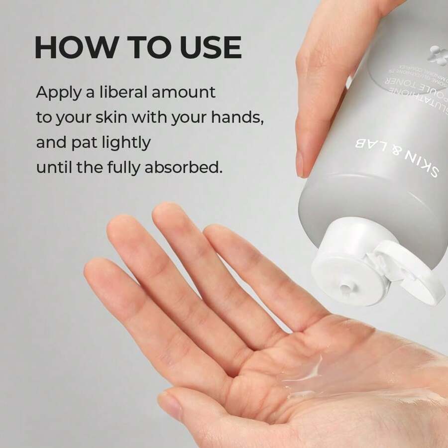 Skin&Lab Glutathione Ampoule Toner 200ml , Improve Dart Spot, Hyperpigmented, Skin Clarity, Korean Toner For Sensitive Skin