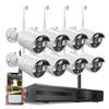 Jiuan Yishi Wireless HD Waterproof Surveillance Kit - 4/8/16 Channels