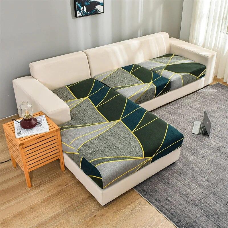 Stretch Sofa Cover For Living Room Seat Cushion Cover Sofa Seat Slipcover Couch Cover L Shape Sofa Furniture Protector Removable