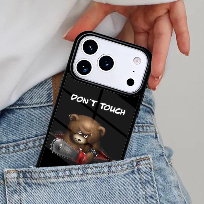 Не трогай мой телефон Забавный смешной чехол для телефона для iPhone 16e 15 14 13 12 17 Pro Max Plus Air 17pro Чехол Coque