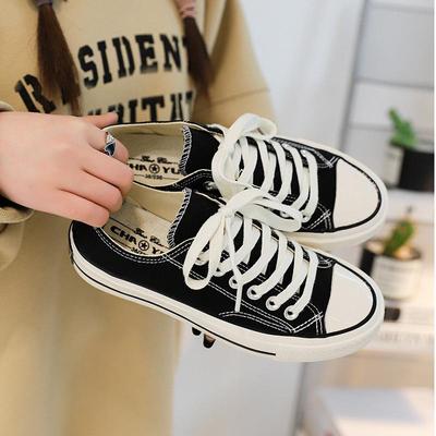 Женские классические ретро-кеды из парусины 1970-х годов: Дышащие, низкие, на высоком каблуке, в гонконгском стиле.