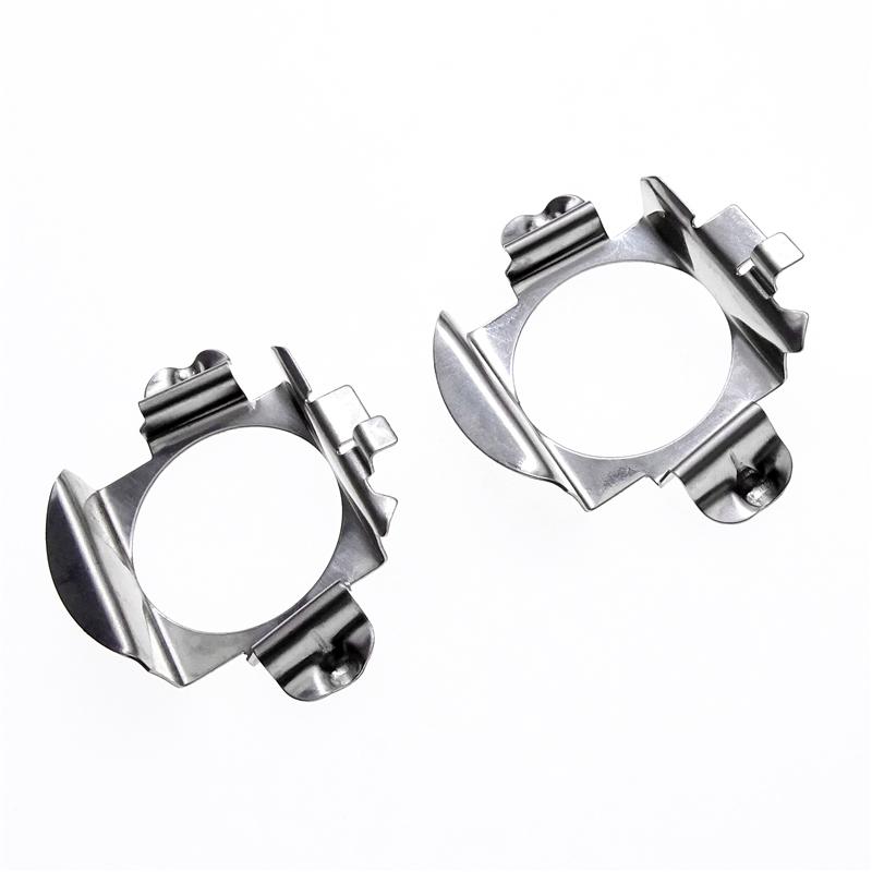 2 Pcs for MercedesB Enz C E ML CLK GLA GL GLS H7 LED Car Headlight Bulb Base Holder Adapter Socket Metal Retaining Clip Base
