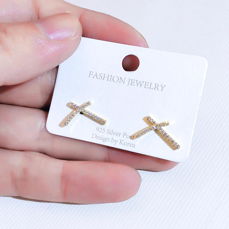 Super Fairy Diamond Earrings for Women's Silver Needle Korean Temperament Earrings High End Earrings