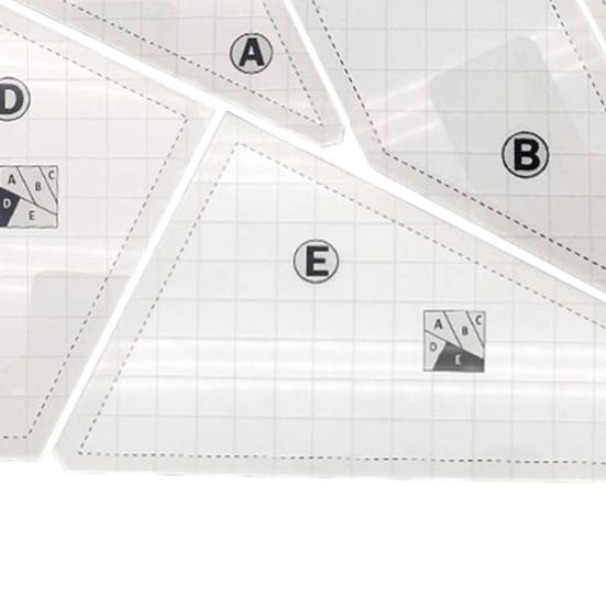 1 комплект линейки для лоскутного шитья, шаблон для резки, форма для резки для квилтинга, высокая точность, прозрачная печать, многоразовая неразрывная швейная линейка для пэчворка