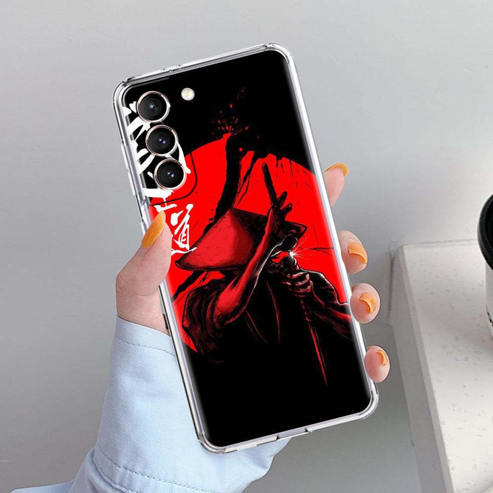 Чехол для телефона Samsung Galaxy S26 S25 S24 S23 S22 Ultra S20 S21 FE 5G Plus Мягкий прозрачный чехол Японский Бусидо Самурай