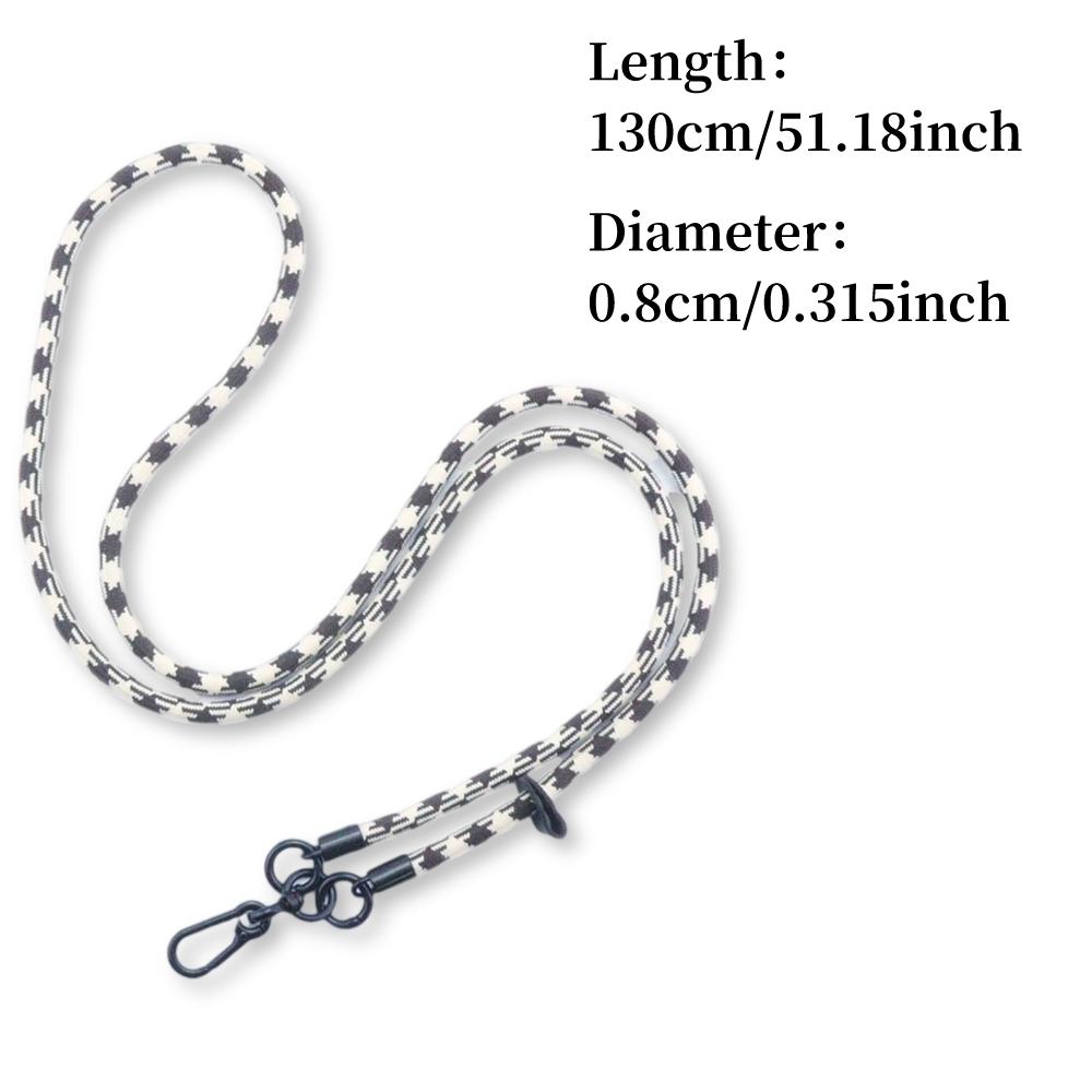 Simple Wind Handmade Mobile Phone Lanyard Thick Rope Bag Mobile Phone Camera Lanyard Accessories Removable Diagonal Lanyard