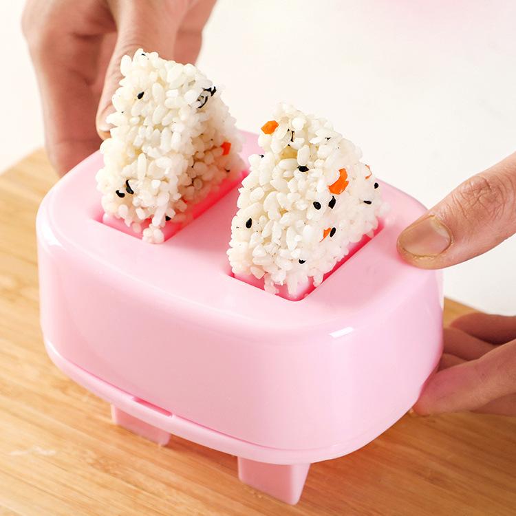 DIY форма для суши онигири рисовые шарики пищевой пресс треугольная форма для приготовления суши японская кухня простые и удобные аксессуары для бенто