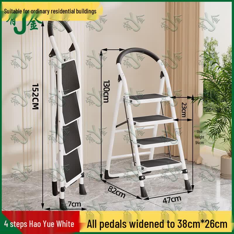 Portable Carbon Steel Folding Step Ladder