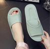 Big Sizes Genuine Cow Leather Slippers Homes In Indoor Slipper Summer Open Toe Sandals Men Women Elderly Casual Slides Shoes