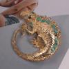 Vintage Animal Brooch Rhinestone Personality Lizard Brooch With Accessories Chameleon Brooch