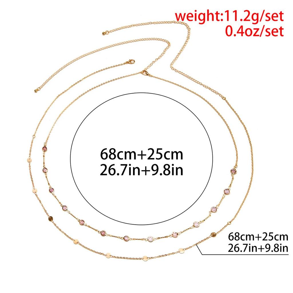 2Pcs/Set Boho Rhinestone Sequins Belly Waist Chain for Women Sexy Bikinis Thin Chain Belt Body Jewelry Summer Beach Accessories