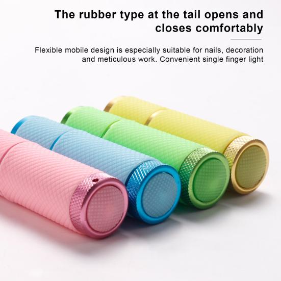 Nail Flashlight High Efficient Quick Drying Compact LED Gel Curing Small UV Currency Detector Lamp for Female