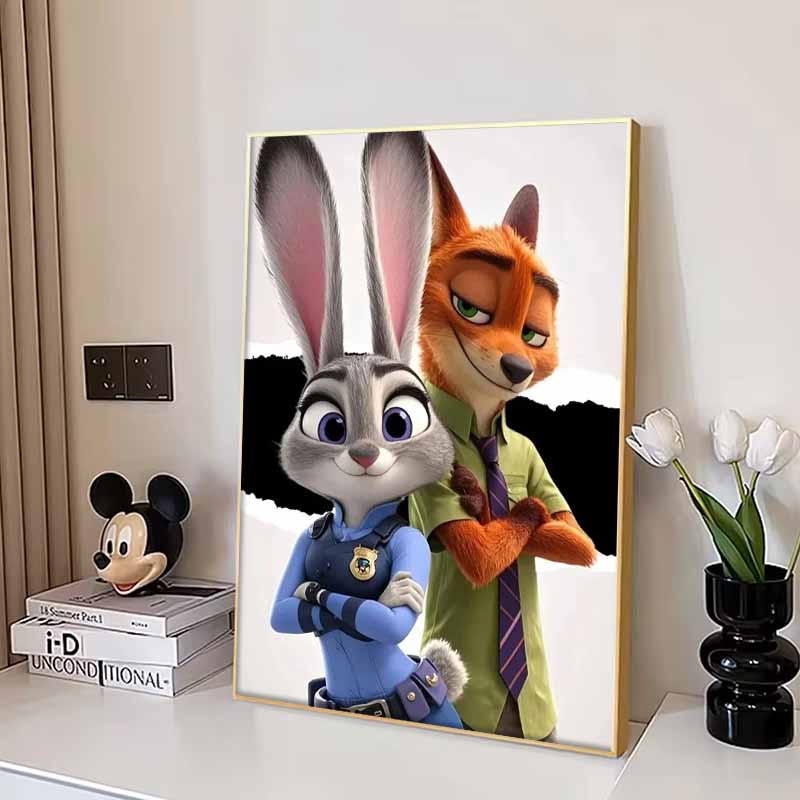 Disney Мультяшная Алмазная Живопись Джуди Ник Классические Сцены 5D DIY Искусство Набор для Вышивания Крестом Мозаика Вышивка Домашний Декор Подарок