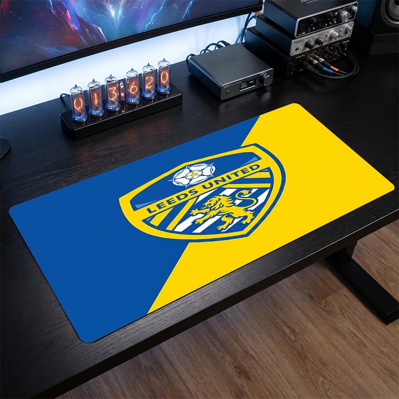 Большой коврик для мыши с принтом футбольного клуба Leeds United, противоскользящий расширенный игровой коврик для стола для офиса и дома