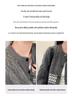 Women's 100% Pure Wool Cable Knit Round Neck Cardigan for Autumn/Winter - Soft, Slimming Sweater Coat
