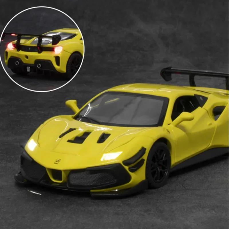 1:32 Ferrari 488 Sports Car Model Metal Diecast Alloy Toys Cars Models Boys Christmas Fashion Ornament Collection Gift