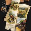 JIANWU 80mm*199cm Vintage House Farm Landscape Material Collage Scrapbooking Washi Tape Creative DIY Journal Stationery