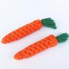 2 шт. Морковная игрушка для собаки, 8,7 дюйма, ручная работа, игрушка для собаки из хлопковой веревки, плетеная морковная игрушка-грызунок, износостойкая игрушка для чистки зубов собаки, для снятия тревожности