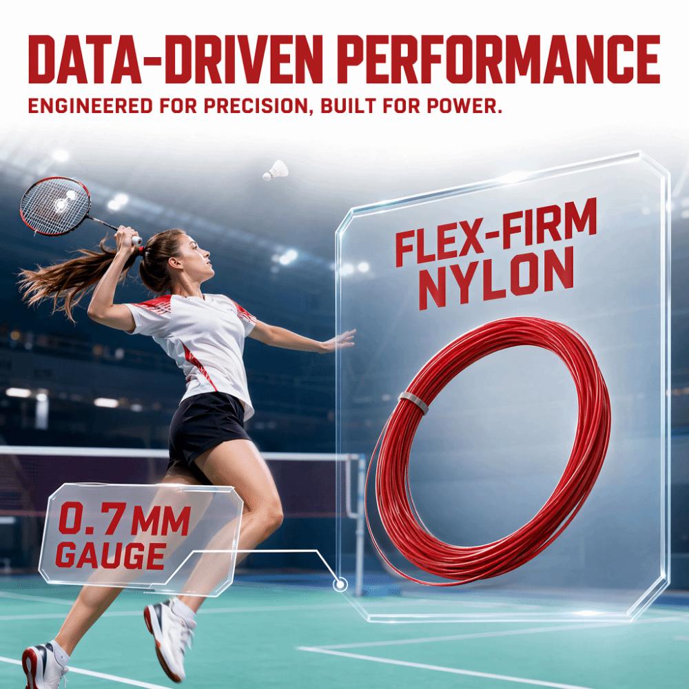 10pcs Nylon Material Tennis Racket String 0.7mm Gauge Nylon Tennis String Badminton Training