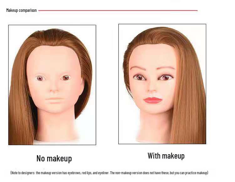 Манекен-голова для плетения кос, макияжа и укладки волос