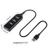 Fast Data Transfer USB Splitter 4-port USB 2.0 Hub with Plum-shaped Pocket Shape