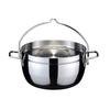 By TSBBQ Light Stainless Steel Triple Layer Dutch Oven 10 Inches Camping Barbecue Mirror Finish [Made Tsubamesanjo] TSBBQ-005 (Body Only)