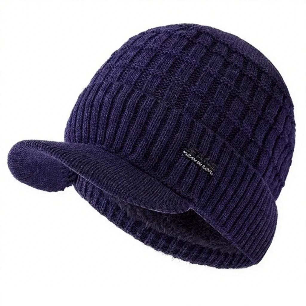 New Style Unisex Winter Hat Plush Fleece Lined Warm Winter Cap Stylish Soft Beanie Hat For Men Women Outdoor Knitted Hat
