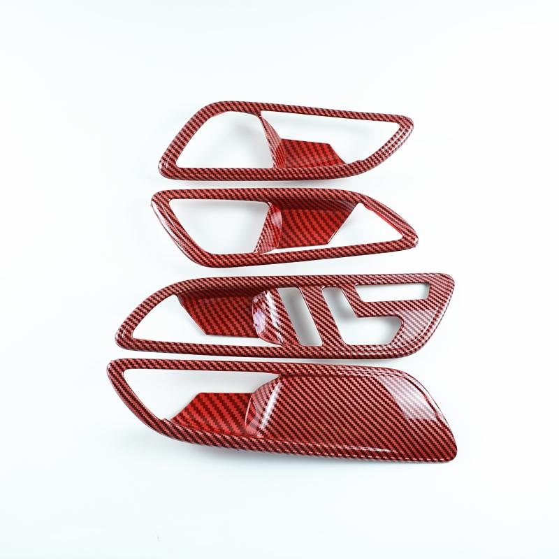 Цвет карбонового волокна Накладка на внутреннюю ручку двери Защитная накладка на чашу двери Отделка для Mercedes Benz C117 X156 W176 CLA GLA A Class 2013-2018