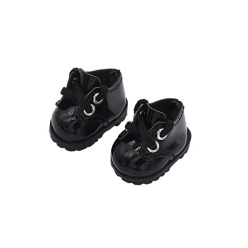 Кожаная обувь Labubu для кукол BJD 1/6 и 1/8, хлопковых кукол 10 см, одежда для кук LinaBell.