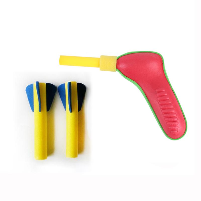 EVA Flying Pressed Soft s Air Foam s Hand Pump Rocket Launcher Outdoor Soaring Propeller Garden Game Novel Children Toy 6
