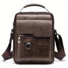 Men Shoulder Bag for Men PU Leather Flaps Men's Crossbody Bags Business Flap Male Solid Messenger Bag Travel Bag