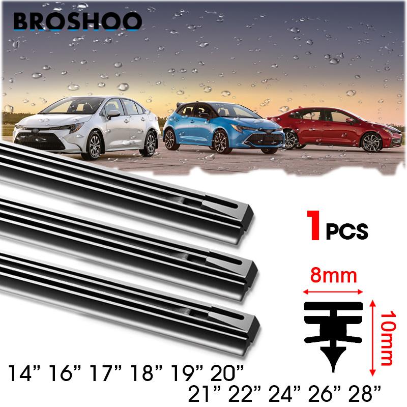 Car Wiper Blade Elastic band Windscreen Vehicle Insert Rubber Strip Refill 8mm 14"16"17"18"19"20"21"22"24"26"28" Accessorie 1pcs Wipers Blades 3