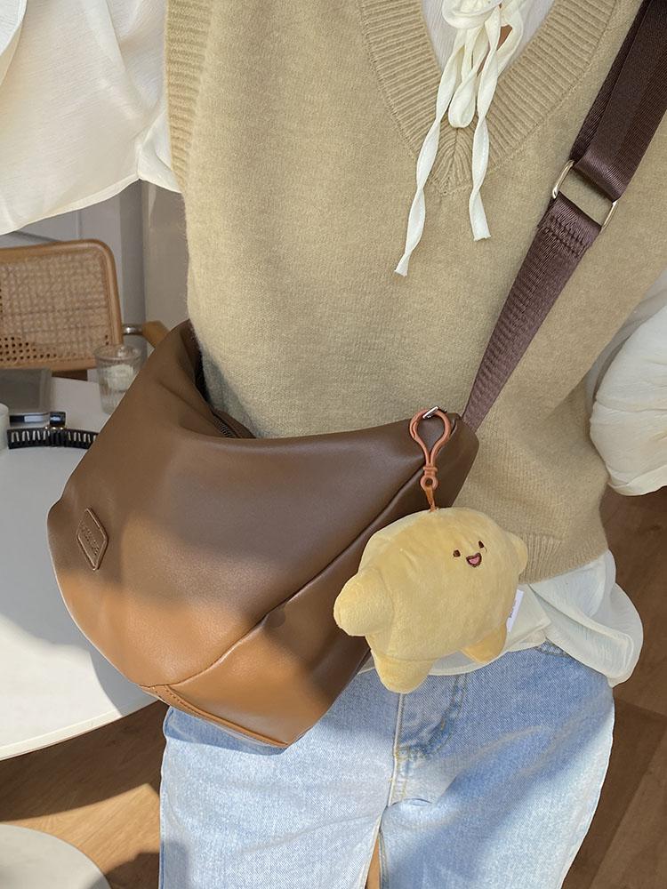 Большая вместительная сумка для женщин, повседневная и универсальная, нишевая сумка-тоут, студенческая сумка-седло через плечо