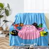 Barbapapa Theme Printed Blanket - Perfect for Couch, Bed, Travel & Outdoor Use | Machine Washable, Cozy & Durable.