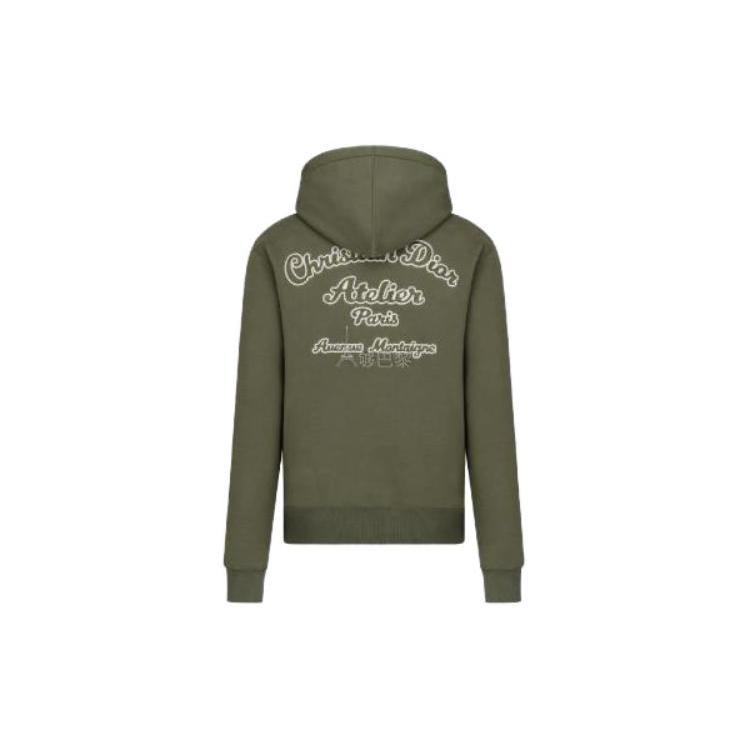 DIOR FW22 Sweatshirt Men's Olive Green 293J698A0531-C680