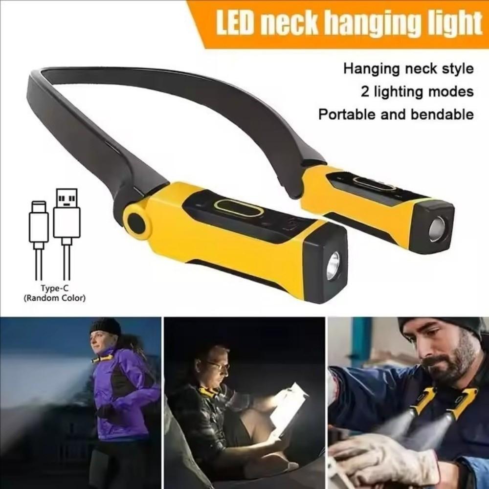 Long-lasting Reading Light Bendable Arms Neck Flashlight Lightweight LED Neck Light Knitting