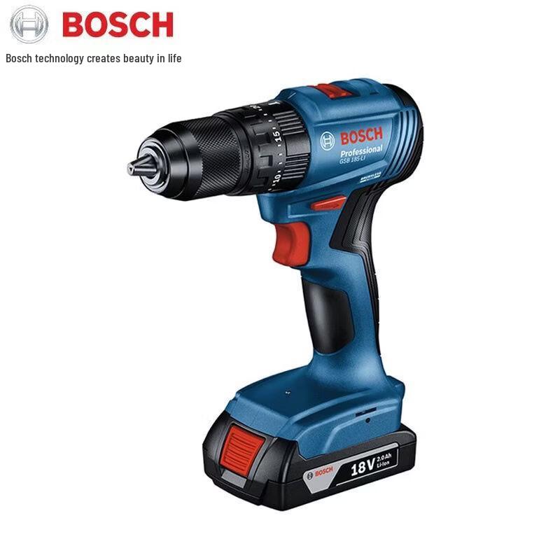 Bosch 18V Brushless Cordless Drill/Driver GSR/GSB185-L CN plug (adapter included)