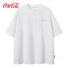 Унисекс укороченная футболка с коротким рукавом Coca-Cola с градиентной вышивкой-патчем, оверсайз