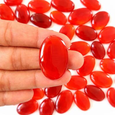 Оптовая партия красного сердолика, овальный кабошон – Ручная работа, гладкий драгоценный камень, плоская задняя сторона для изготовления ювелирных изделий