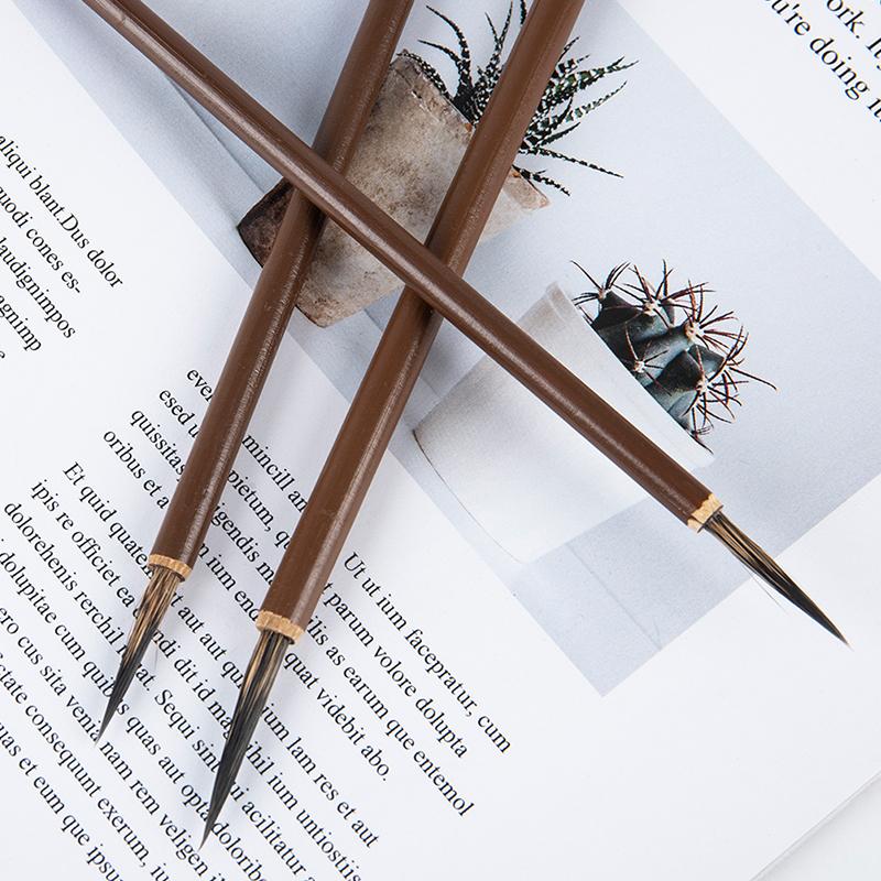 3 шт. крючок для волос ласки, тонкая кисть для рисования, кисть для каллиграфии, ручка, художественная стационарная