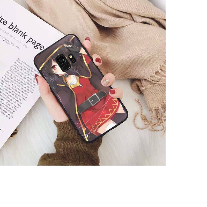 Чехол для телефона Konosuba Megumin из японского аниме для Samsung Galaxy S20 S10 Plus S10E S5 S6 S7edge S8 S9 S9Plus S10lite 2020