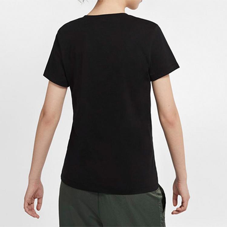 Nike Sportswear Casual Short Sleeve T-Shirt Women Tops Black CV9165-010