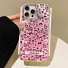 Ретро Розовый Леопард Ледниковая Текстура Чехол для Телефона для iphone 16 15 14 7 8 Plus 13 Pro Max X XS XR SE 2022 Силиконовая Задняя Крышка