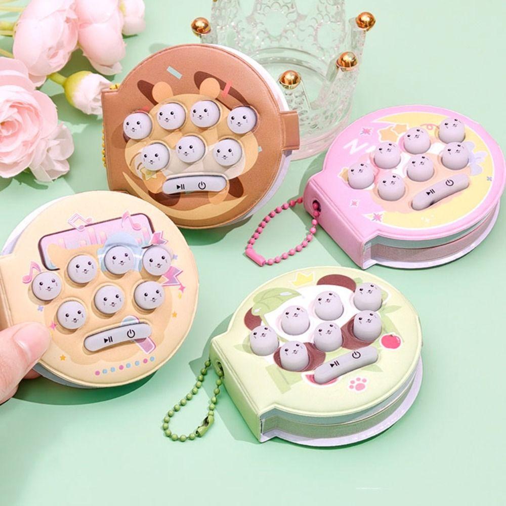 Multi-functional Music Notepad Keychain Bag Pendant Toy Key Ring Cartoon Notepad Pendant Game