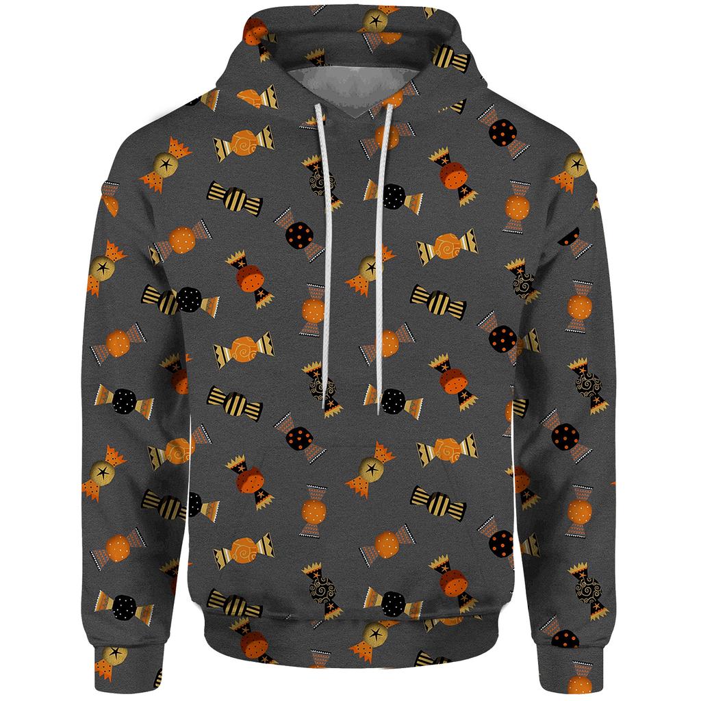 Толстовка Fear Christmas Pumpkin Новинка в категории Толстовки и свитшоты для мужчин без капюшонов Хэллоуин 2024 Призрачные конфеты Y2k Одежда для мужчин